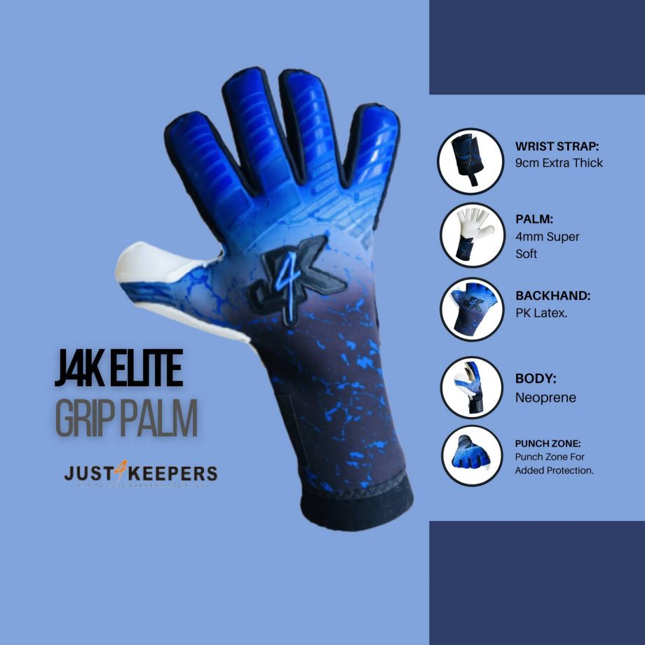 elite grip palm blauw